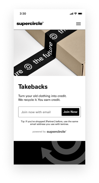 The customer experience focuses on explaining the program and providing an easy to use takeback experience.